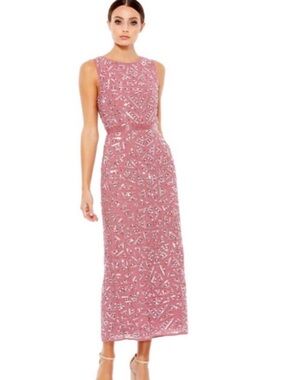 NWT- Mac Duggal Beaded Dress